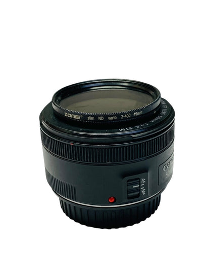Canon EF Lens 50mm 1:1.8 STM Digital SLR Camera Lens w/ Filter