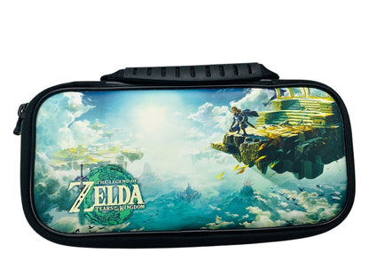 Nintendo Switch OLED Video Game Console HEG-001 Red/Blue w/ Zelda Case