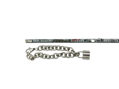 Tiffany & Co 1837 Padlock Rolo Chain Bracelet In Sterling Silver 7"