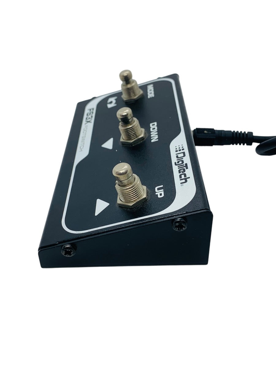DigiTech FS3X 3 Button Foot Switch Black w/ 1/4" TS Instrument Cable