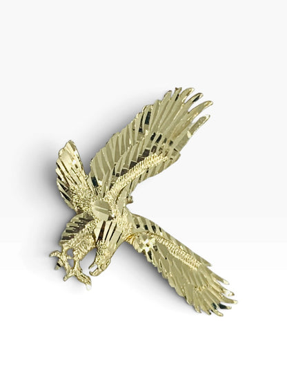 14K Yellow Gold Eagle Style Pendant 4.9 Grams | Size 1.5" X 1.5"