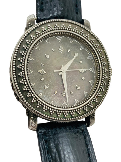 Vintage John Hardy Oxidized Sterling Silver Swiss Men's Watch (4874)