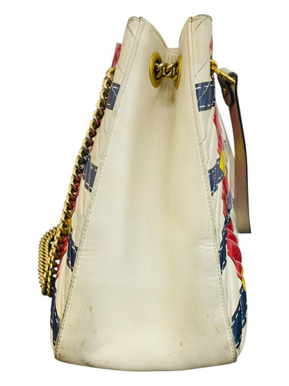 Gucci GG Trompe L'Oeil Marmont Flap Bag