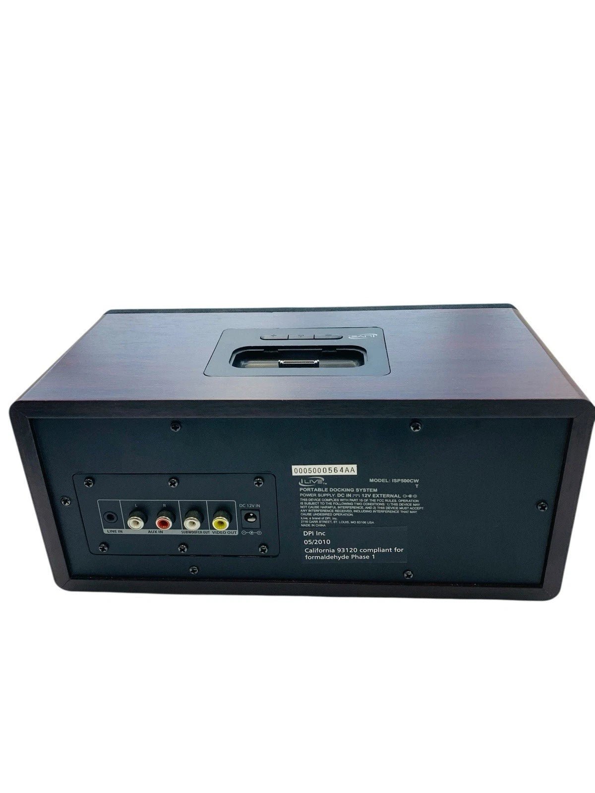 ILive Model ISP500CW Speaker system for IPhone or IPod