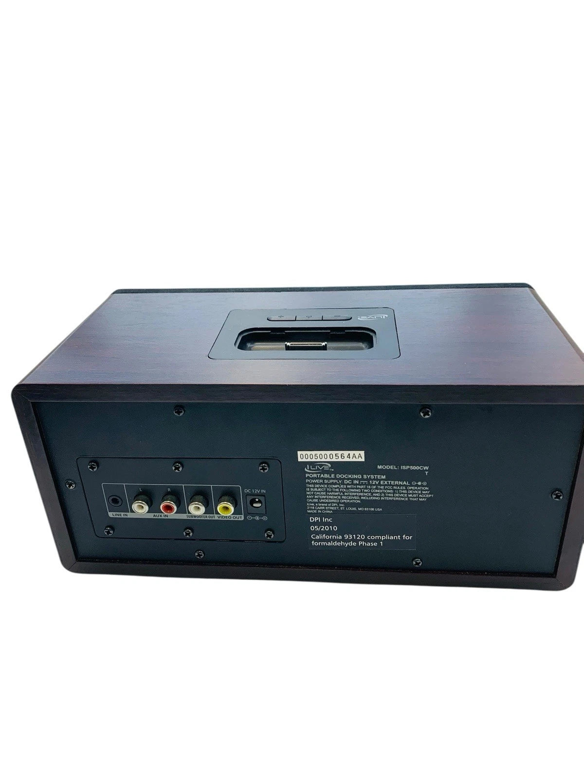 ILive Model ISP500CW Speaker system for IPhone or IPod